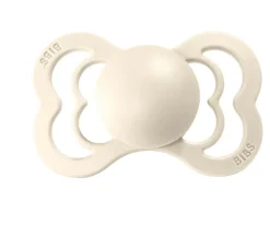 2 Chupetes BIBS Supreme Ivory/Baby Pink Látex