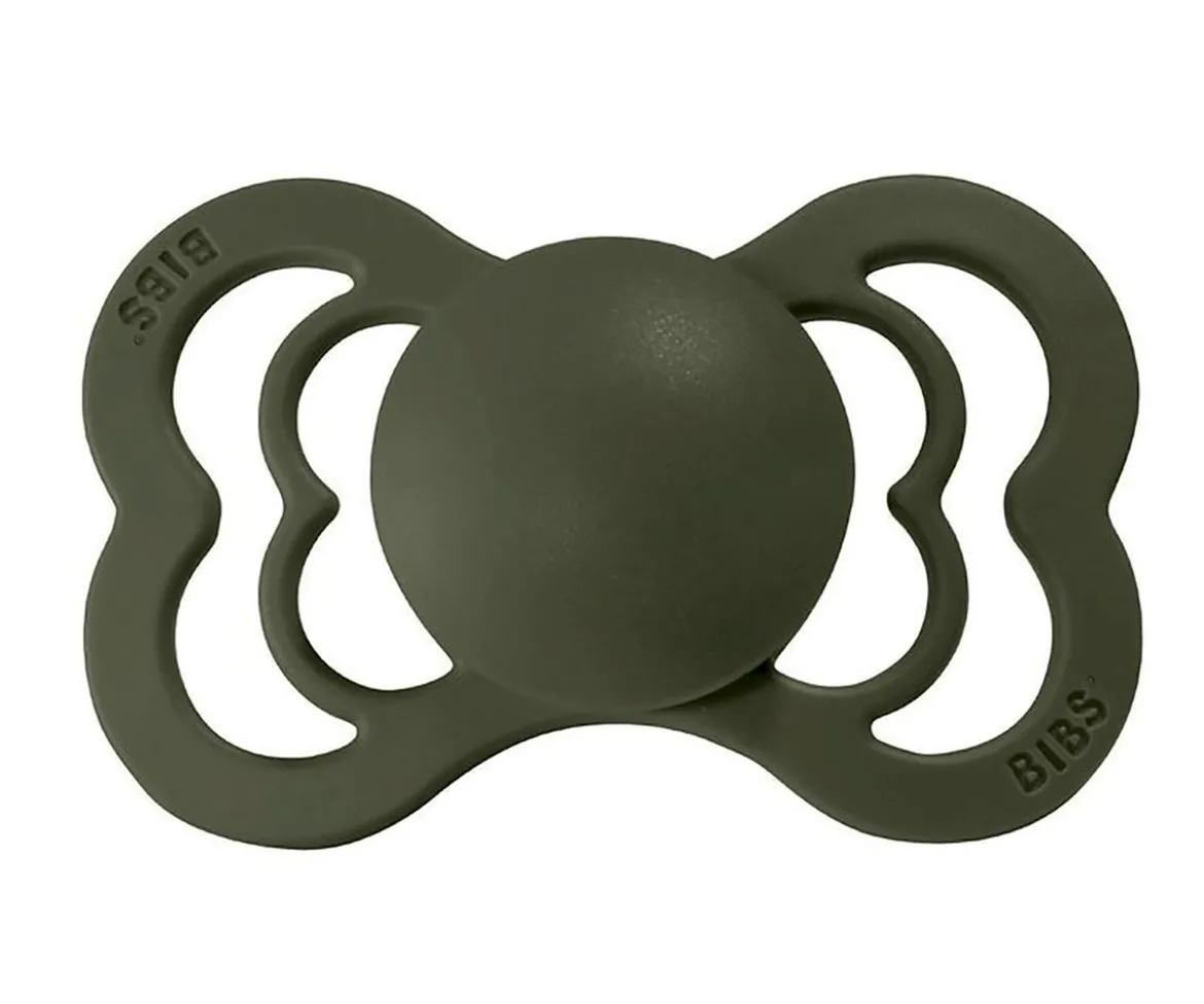2 Chupetes BIBS Supreme Sage/Hunter Green Látex
