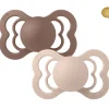 2 Chupetes BIBS Supreme Woodchuck/Blush Látex