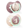2 Chupetes LOVI Day&Night Rosa