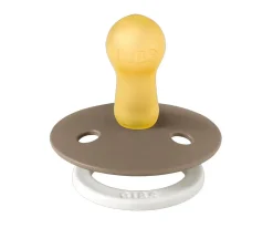 2 Chupetes Nocturnos BIBS Colour Round Vainilla/Dark Oak