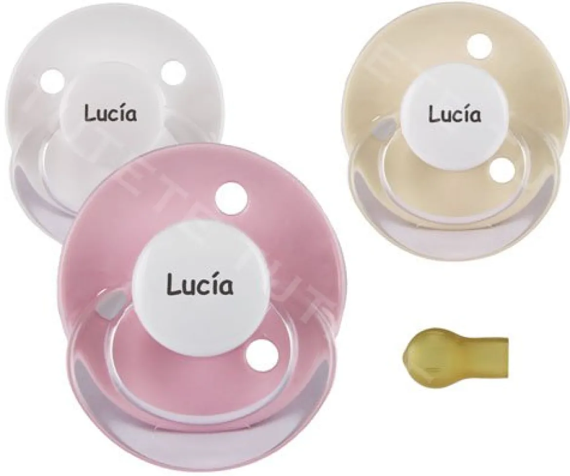 Chupetes Personalizados Cereza Rosa Crema +6M