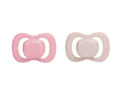 2 Chupetes Tetina Fisiológica látex Berry/Blush