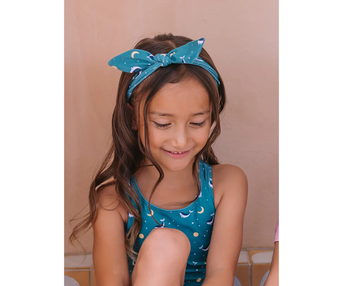 Cinta de Pelo Whale Teal