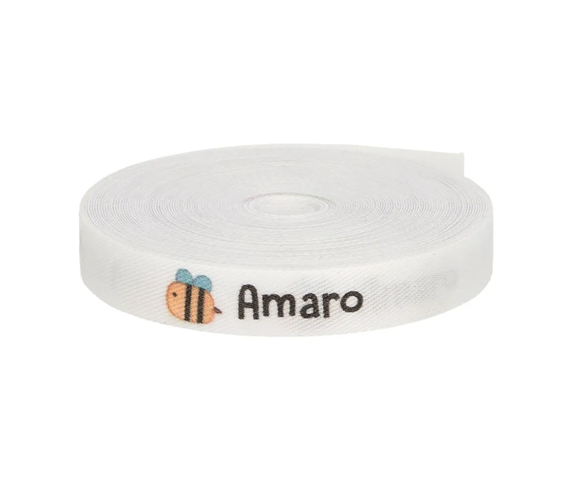 Cinta Marca Prendas Personalizada Abeja