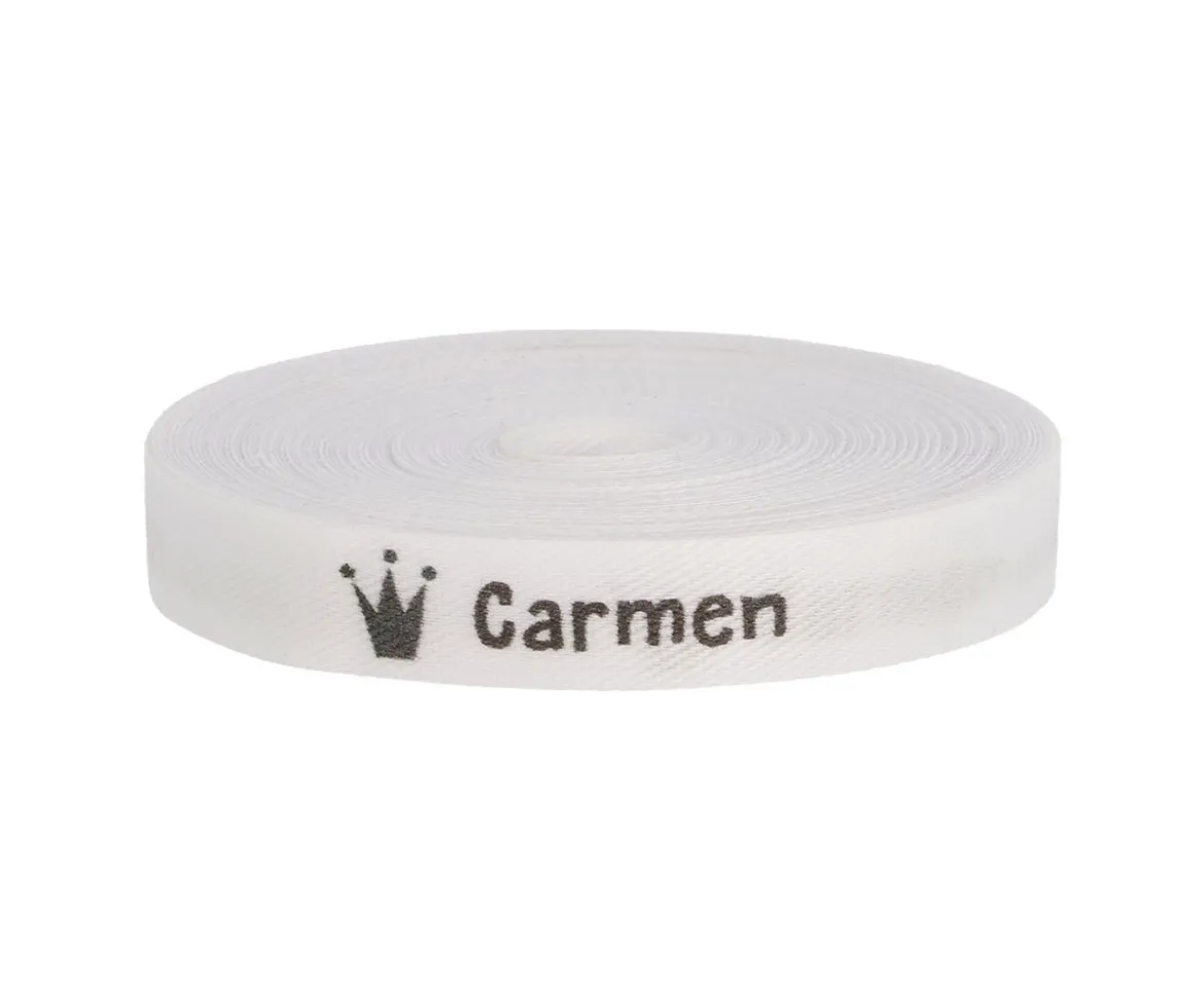 Cinta Marca Prendas Personalizada Corona Ref.03