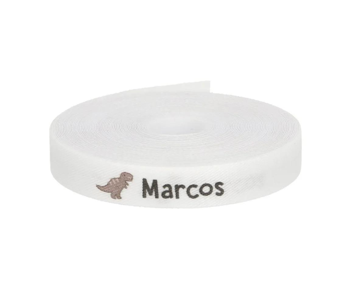 Cinta Marca Prendas Personalizada T-Rex