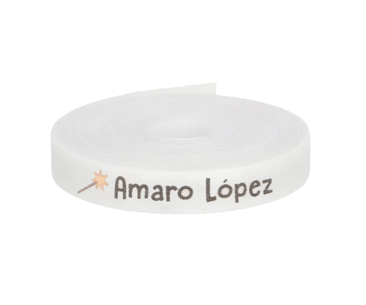 Cinta Marca Prendas Personalizada Varita