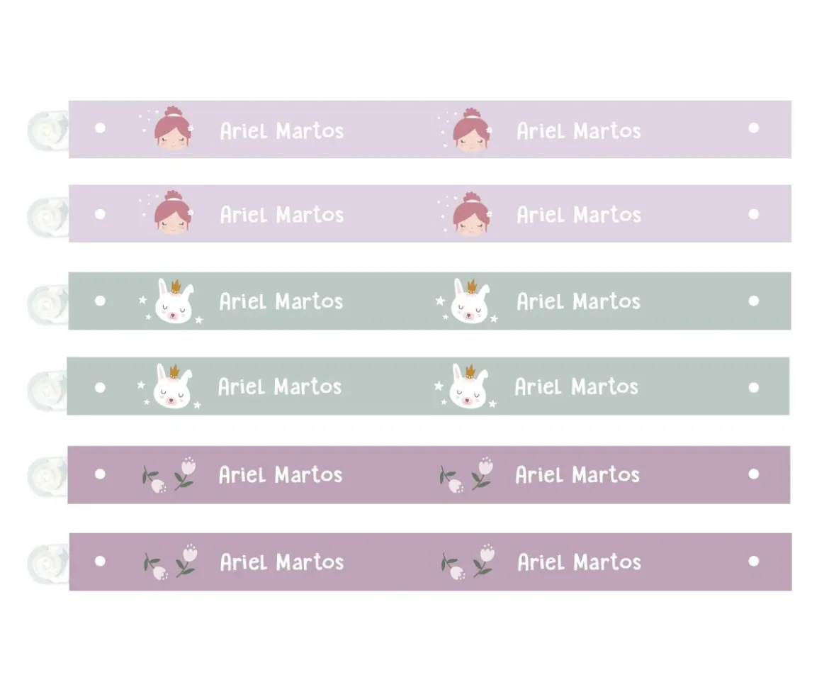 6 Cintas para Colgar Ropa Ballet Personalizables