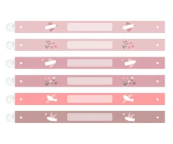6 Cintas para Colgar Ropa Blossom Birds con Bolígrafo Personalizables