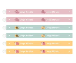 6 Cintas para Colgar Ropa Bugs Personalizables