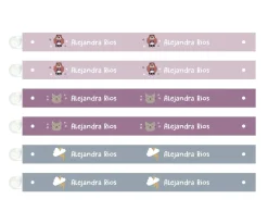 6 Cintas para Colgar Ropa Fantastic Girl Personalizables