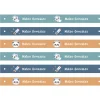 6 Cintas para Colgar Ropa Pandas in Space Personalizables