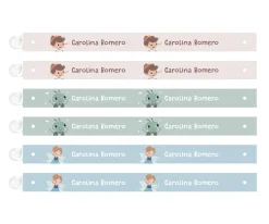 6 Cintas para Colgar Ropa The Wooden Boy Personalizables