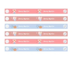 6 Cintas Reutilizables para Colgar Ropa Mouse Fairies Personalizables