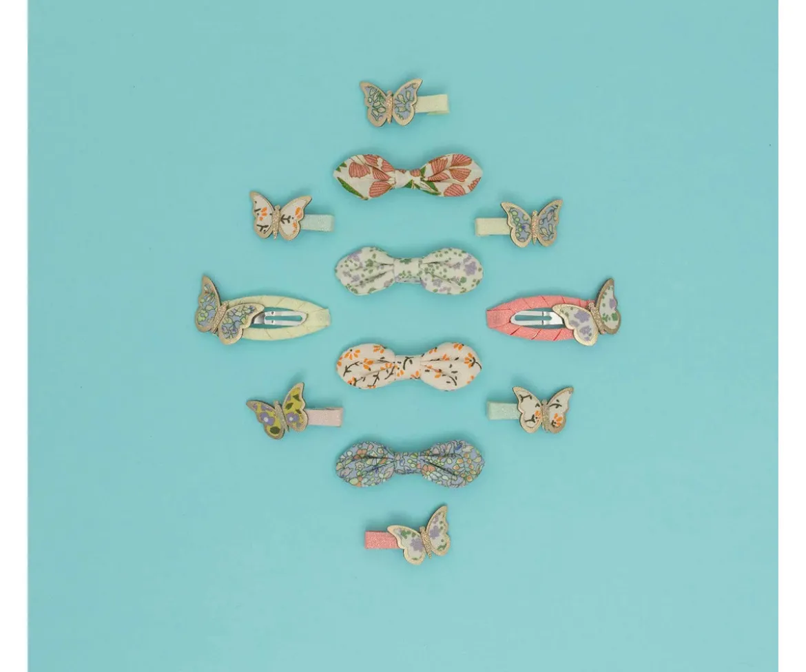 4 Clips de Lazos Flora