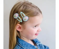2 Clips de Pelo Scallop Framed Tulip