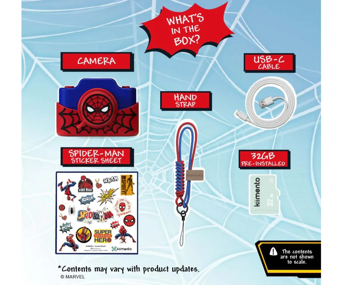 Cámara Digital con Tapa Kiimento Spiderman
