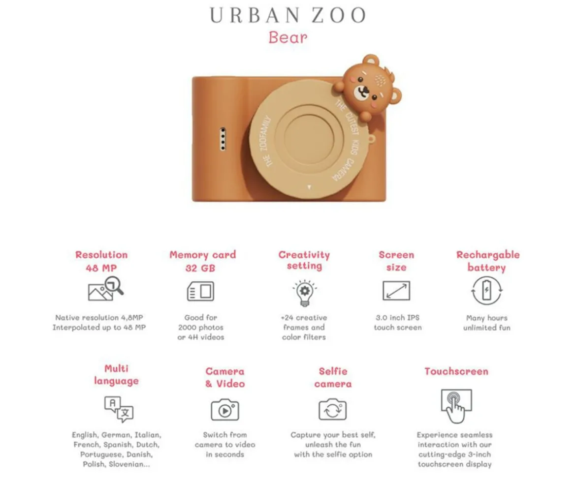 Cámara Digital Urban Zoo Bear
