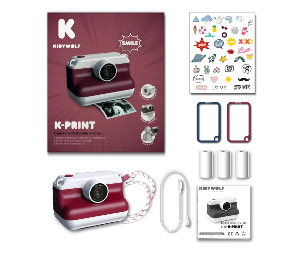Cámara Infantil de Impresión Térmica K-Print Rood