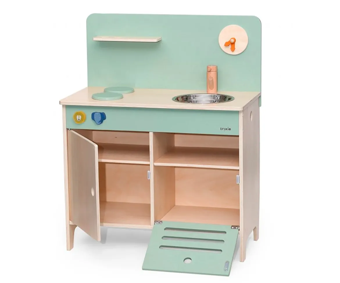 Cocina Madera Verde Pastel Trixie