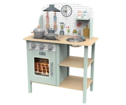 Cocina Verde con Accesorios