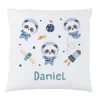 Cojín Personalizado Pandas in Space