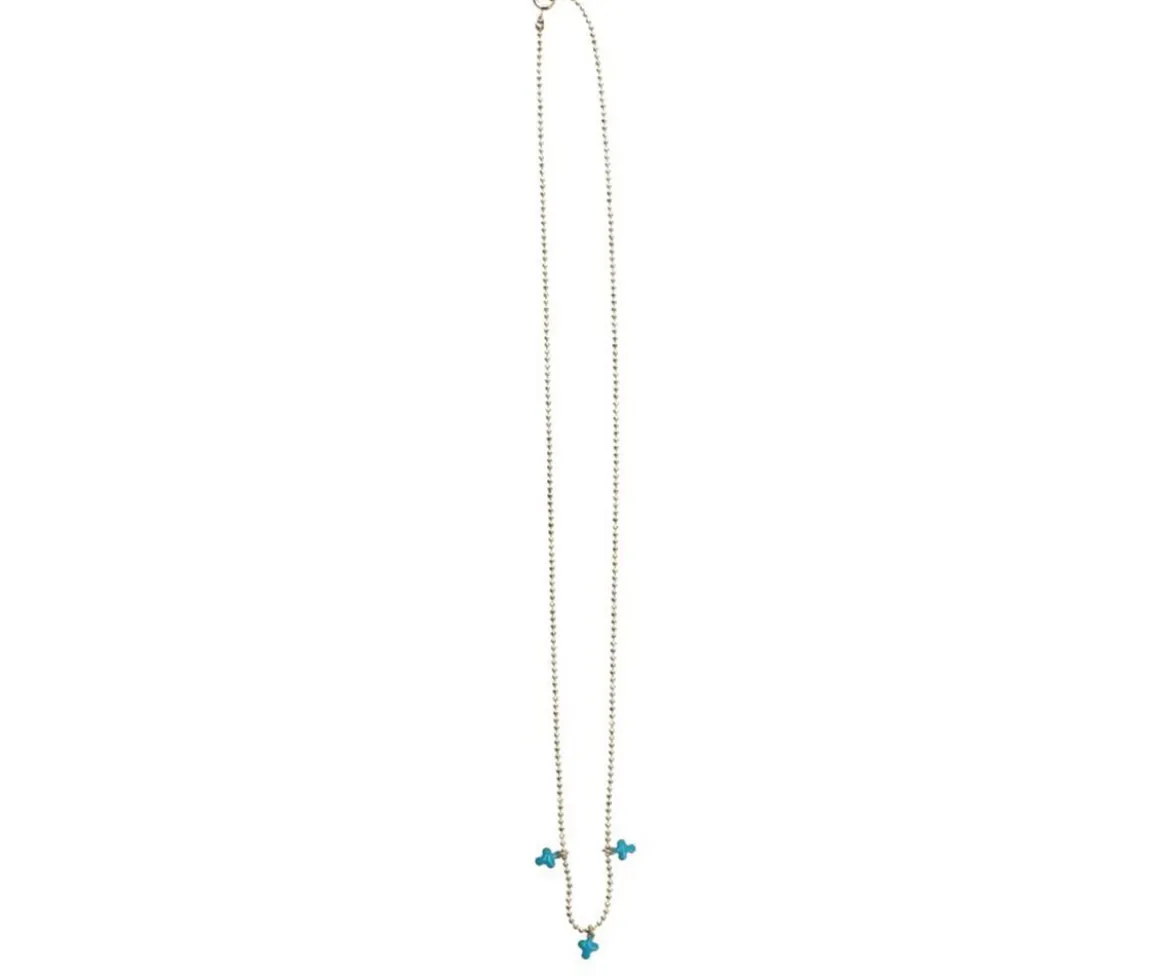 Collar de Cruces Turquesas