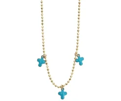 Collar de Cruces Turquesas