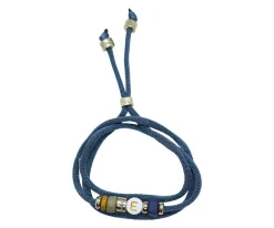 Collar-Pulsera Dué Azul Grisáceo