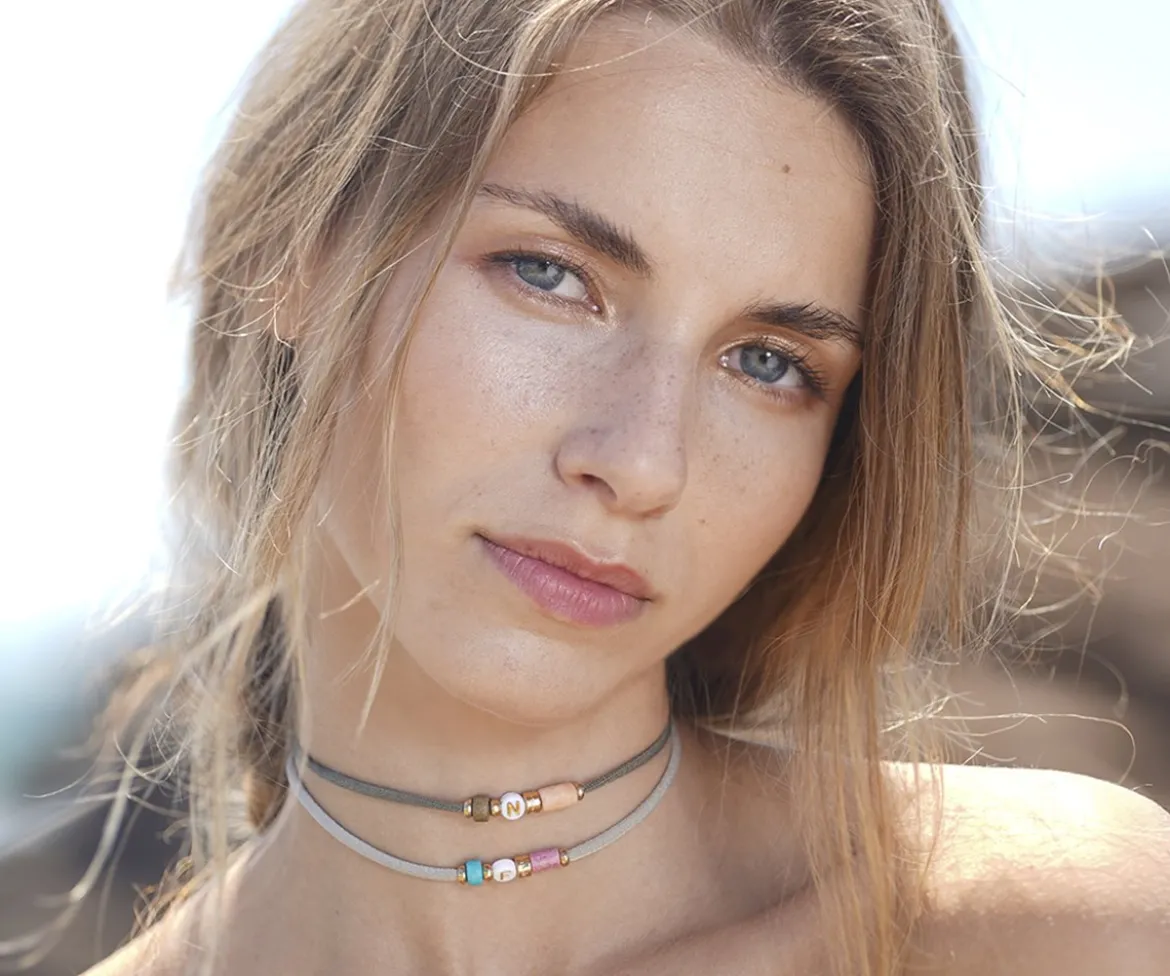 Collar-Pulsera Dué Azul Marino