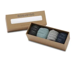 Combo Box Calcetines Suela Antideslizante Algodón Dark Grey Melagne, Dusty Blue, Navy Blue