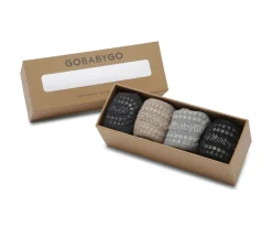 Combo Box Calcetines Suela Antideslizante Algodón Dark Grey Melagne, Sand, Grey Melange, Black