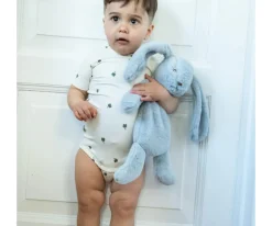 Conejito de Peluche Houston con Peso Azul Personalizable