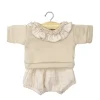 Conjunto Marion para Muñecas Gordis con Top en Molleton et Bloomer Mastic