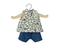 Conjunto para Muñecas Amigas de Camiseta Iva Amélie y Shorts Vaqueros