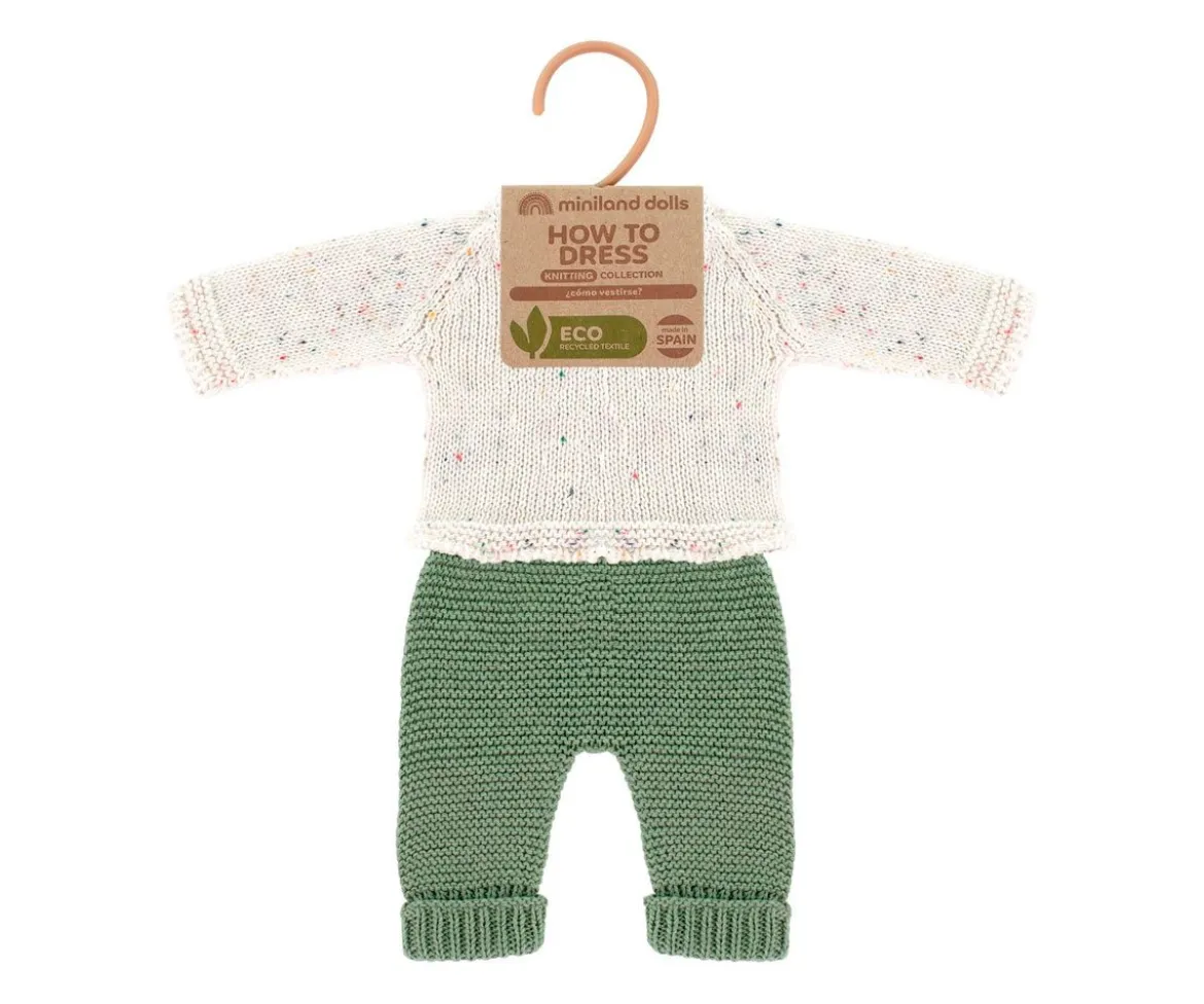 Conjunto Punto Jersey y Pantalón Muñeco 32 cm