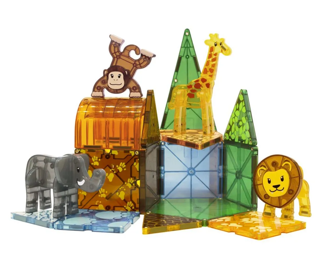 Construcción Animales del Safari 25pcs
