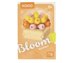 Construcción Mini KOCO Planta Suculenta Naranja 130 Piezas