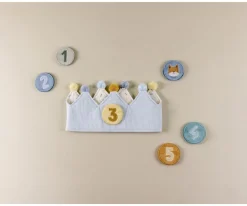Corona Cumplaños con Números Azul