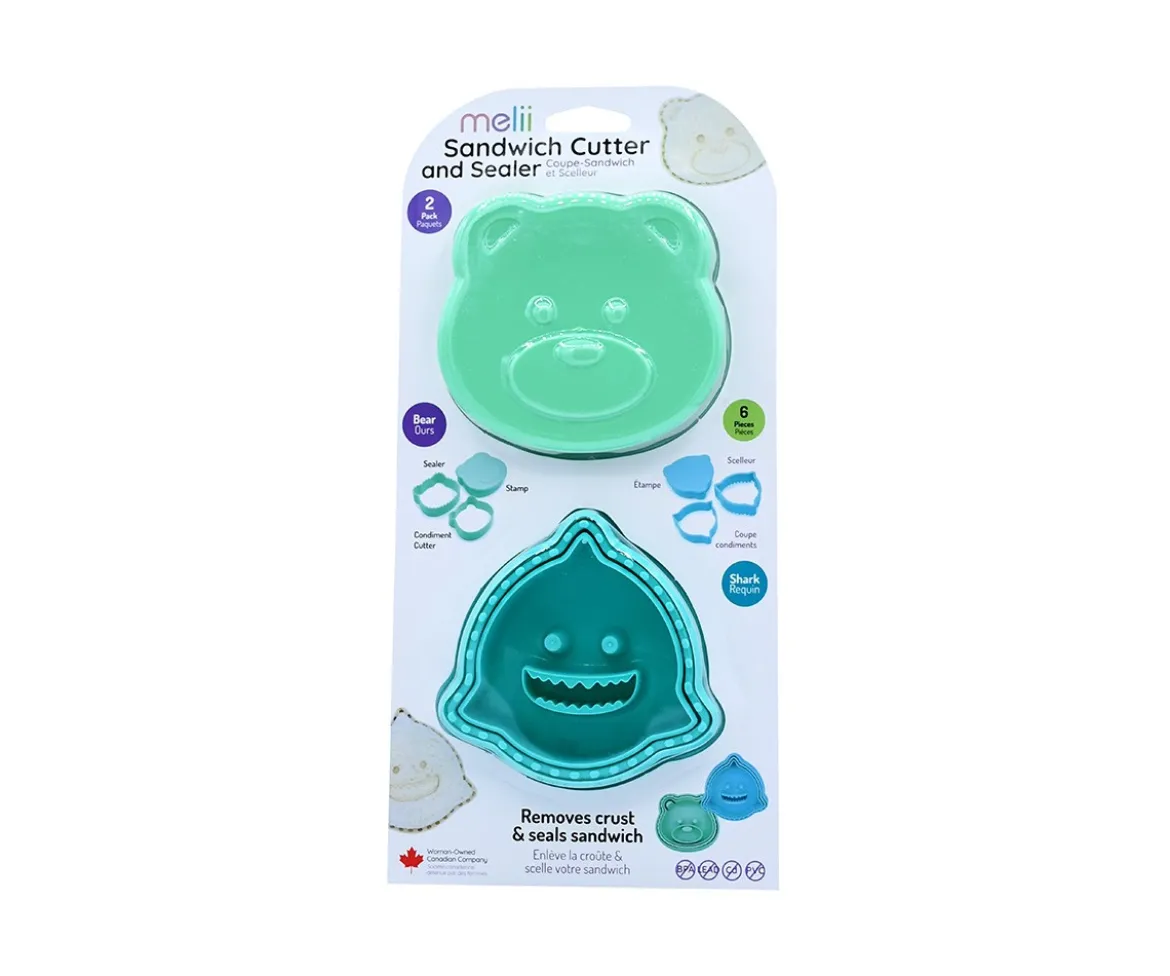 2 Cortadores Sándwich Bear + Shark