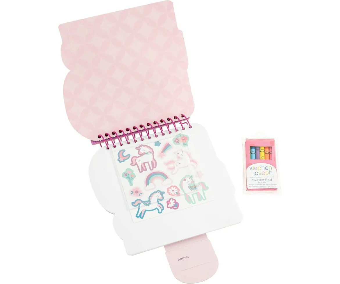 Cuaderno con Pegatinas y Crayones Unicornio