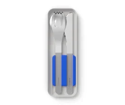 Cubiertos Acero Inox Azul