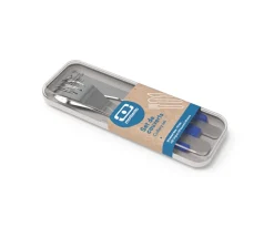 Cubiertos Acero Inox Azul