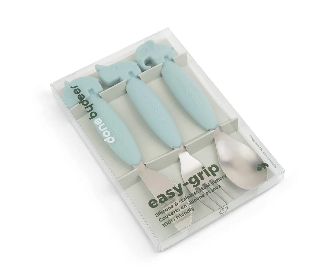 3 Cubiertos Antideslizantes Deer Friends azul