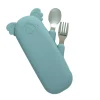 Cubiertos de Acero Inox con Funda Zoe Sea Green