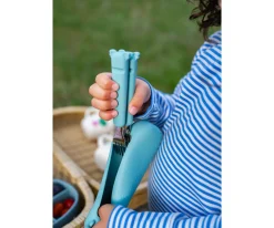 Cubiertos de Acero Inox con Funda Zoe Sea Green