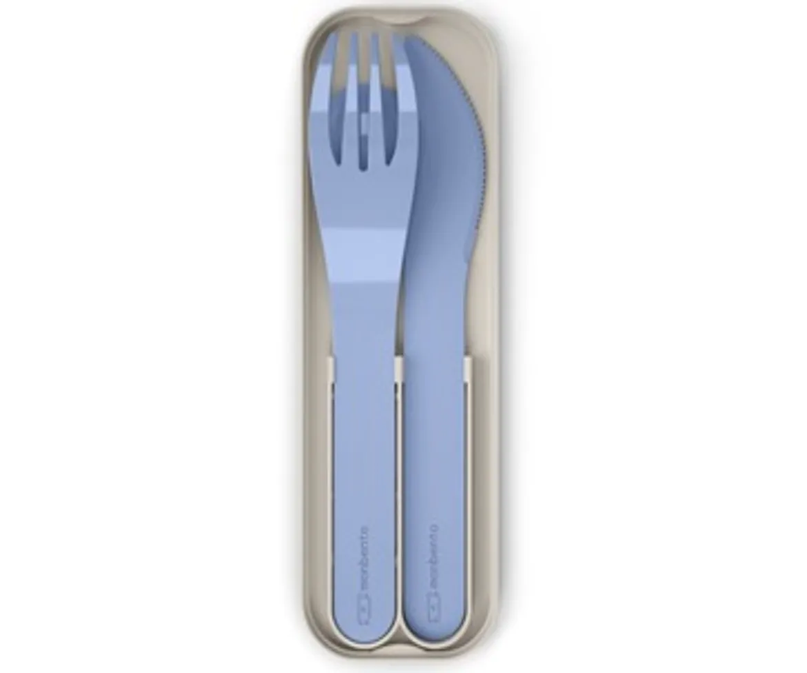 Cubiertos Pocket Biodegradables Azul Infinity
