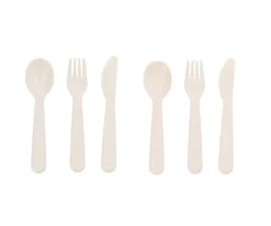 6 Cubiertos Tutete Ivory