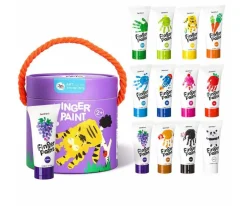 Cubo de Pintura de Dedos 12 Colores